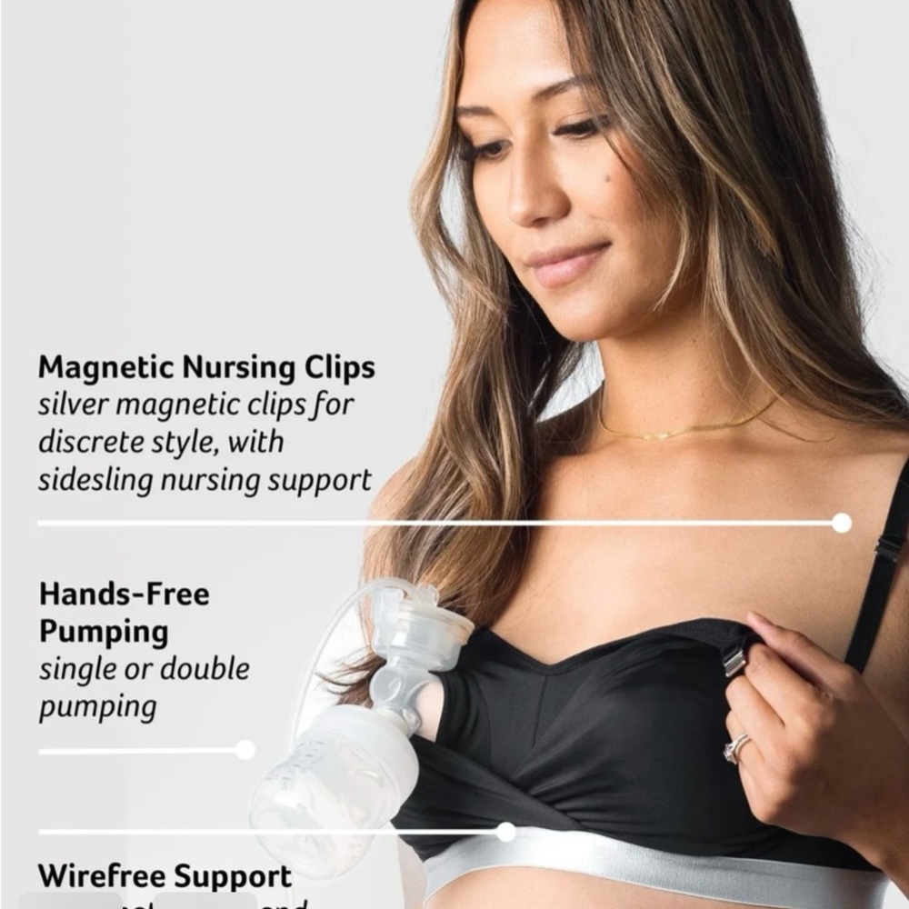 Hot Milk Freedom hands free pumping and clip down nursing bra